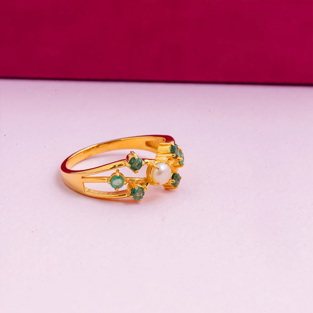 LJ054: Six-Emeralds Ring